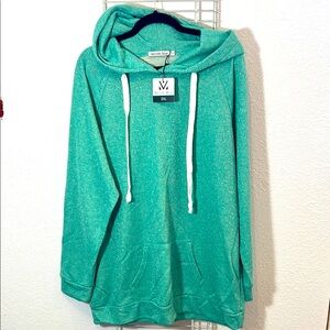 Women's Sparkly Mint Green Hoodie